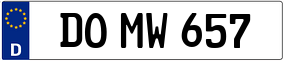 Truck License Plate